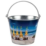 Corona Full Color Galvanized Sandbar Bucket With Bottle Opener
