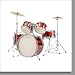 Stagg TIM J 5/16 RD Junior 5 Piece 16in Drum Kit in Red