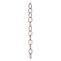 Single Link Rain Chain- Polished Copper