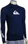 Quiksilver Rock Steady LS Rash Guard - Navy