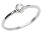 14k White or Yellow Gold Bezel-Set Diamond Ring (1/8 cttw, H-I Color, I2-I3 Clarity)