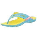 Rider Women's Spree Sandal,Blue/Yellow,7 M