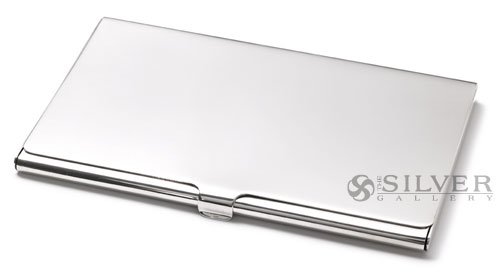 Sterling Silver Plain Business Card Case