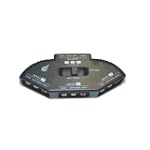 Audio Video RCA Composite AV Video Game Selector Switch for XBox, XBOX 360, PS1, PS2, PS3, Gamecube, Wii, DVD, VCR