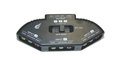 Audio Video RCA Composite AV Video Game Selector Switch for XBox, XBOX 360, PS1, PS2, PS3, Gamecube, Wii, DVD, VCR