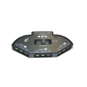 Click here to buy Audio Video RCA Composite AV Video Game Selector Switch for XBox, XBOX 360, PS1, PS2, PS3,....