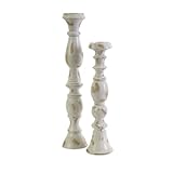 Buy Set of 2 Antique White Mango Wood Decorative Pillar or Votive Candleholders Knowing God: Walking through the Book of Books
