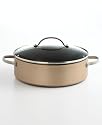 Anolon Advanced Bronze 11-Inch, 5-Quart Covered Sauteuse with Glass Lid