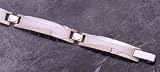 Men's Stainless Steel/14kt Yellow Gold Bracelet. 8.5mm Wide
