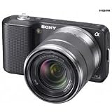 Sony Alpha NEX-3 Interchangeable Lens Digital Camera w/18-55mm Lens (Black)-14.2 Mpix (Camera)