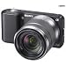 Sony Alpha NEX-3 Interchangeable Lens Digital Camera w/18-55mm Lens (Black)-14.2 Mpix