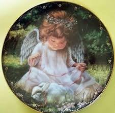 Porcelain Angel's Kindness Plate By Donna Brooks Heaven's Little Sweethearts