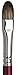 da Vinci Oil & Acrylic Series Oil Paint Brush, Filbert Russian Black Sable, Size 12 (1845-12)
