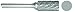 MA Ford 72057 3/16 Cyl Flat End Miniature Carbide Bur SA-53 Double-cut