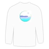 Long Sleeve T-shirt with iceberg, ocean, sea, arctic, glacier, winter Large White