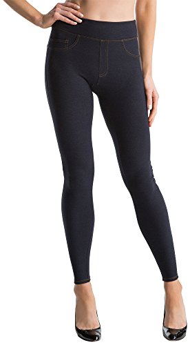 Structured Indigo Knit Jeggings