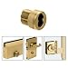C.R. LAURENCE 1CHPB CRL Polished Brass Mortise Housing for 7-Pin Small Format Interchangeable Cores (SFIC)