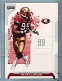 2006 Playoff NFL Playoffs 119 Manny Lawson - Rookie Card (RC) / San Francisco 49 ers / Football Cards - In Protective Top Loader - Sports Trading Cards Collecting