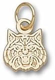 Arizona Wildcats "Wildcat Face" 5/16" Charm - 14KT Gold Jewelry