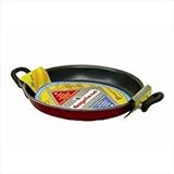 Magefesa Classic Praga Porcelain On Steel 10 Inch Paella Pan Double Layered Enamel Exterior