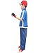 Miccostumes Boy's Pokemon Xy Ash Ketchum Cosplay Costume (Medium, Blue)