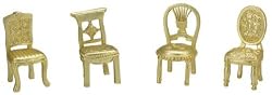 Placecard Holders Matte Gold Chairs (18 per order) Wedding Favors