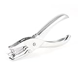 uxcell　シングルパンチ　単穴パンチ　穴ドリル　シルバートーン　金属　13x5.5x1.3cm