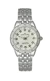 Anne Klein Diamond Silver-Tone Striped Dial Women's Watch #9935SVSV