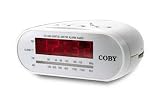 Coby CRA48WHT Digital AM/FM Alarm Clock Radio