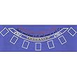 Blackjack Layout 36 x 72 inch Blue Felt - Casino Supplies > Blackjack Supplies