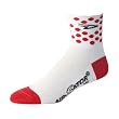 DeFeet AirEator 2.5in Polka Dot Jersey Cycling/Running Socks - AIRPDJ
