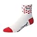 DeFeet AirEator 2.5in Polka Dot Jersey Cycling/Running Socks - AIRPDJ