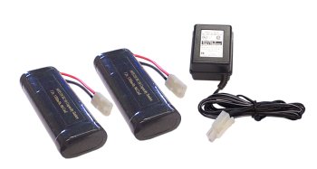 317S63YX1CL Hitech  2 of RC Car Battery Packs (Ni Cd, 7.2V, 1700mAh) & Charger