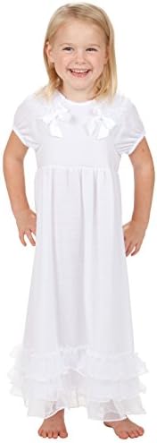 Laura Dare Little Girls White Thank Heaven Occasion Gown, 3t