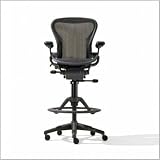 Herman Miller OPEN BOX Aeron Basic Work Stool With Graphite Base AE7