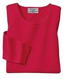 Port Authority - Ladies Long Sleeve Scoop Neck T-Shirt Red-M