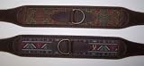 Classic Pet Products Greased Leather Dog Collar w/Design Inlay 1x26in Assorted Patterns