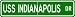 USS INDIANAPOLIS SSN 697 Street Sign - Navy