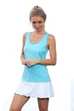 Kiss My Ace: Love Tennis Dress: Performance Versace Blue w/white ruffle