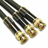 Impact Acoustics SonicWave Component Video Interconnect - Video cable - component video - BNC (M) - BNC (M) - 150 ft - triple shielded - charcoal