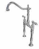 Elements of Design ES1071AL Victorian Vessel Sink Faucet, with 7 Extensions, Chrome