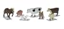 SceneMaster  HO Scale Figure Sets - Barnyard Animals