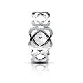 Seksy by Sekonda Hidden Hearts with white Enamel Ladies Bracelet Watch 4565