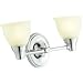 KOHLER K-11366-CP Transitional Double Wall Sconce for Forte Faucet Line, Polished Chrome