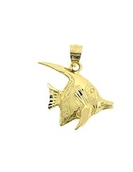 Dazzlers Solid 14 karats Gold Angelfish Charm Pendant available in three colors from jewelsberry (weights: 2.3 grams only)