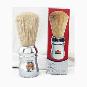 Omega Boar Hair Professional Chrome Handle