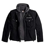 Harley Davidson Men's Skull 3-in-1 Canvas Jacket. 100% cotton canvas. Removable hooded vest. 98415-08VM