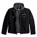 Harley Davidson Men's Skull 3-in-1 Canvas Jacket. 100% cotton canvas. Removable hooded vest. 98415-08VM