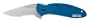 Kershaw Ken Onion Blue Scallion Serrated Folding Pocket Knife with Speed Safe