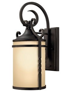 Hinkley Casa 1144OL 1 Light 75 watt Outdoor Wall Sconce Lighting in Olde Black